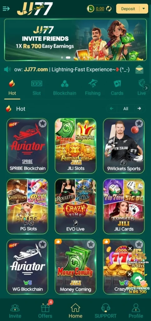 JJ77 Game download App